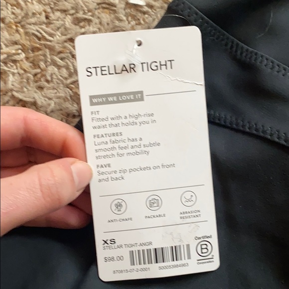 Grey front zip Athleta Leggings - Picture 5 of 5